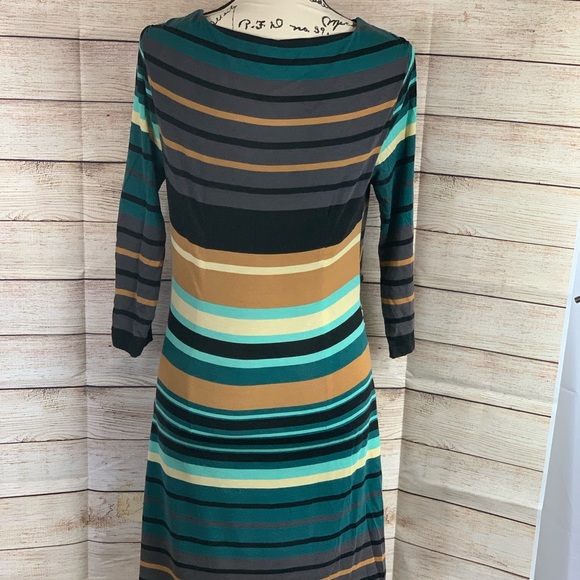 Loft Striped 3/4 sleeve dress - Picture 2 of 4